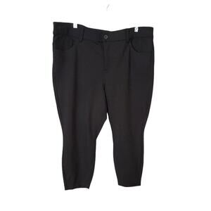 NWT Torrid Black Capri Pants Sz 20XS Ponte Skinny Stretch Bombshell Summer